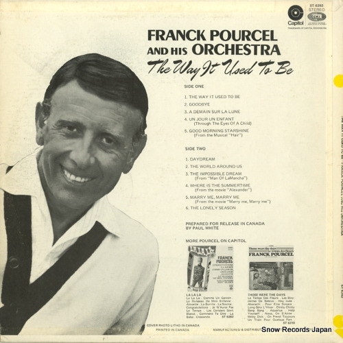 POURCEL, FRANCK the way it used to be ST6292