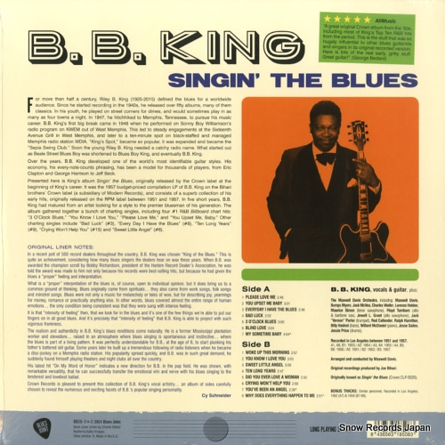 KING, B.B. singin' the blues 8015