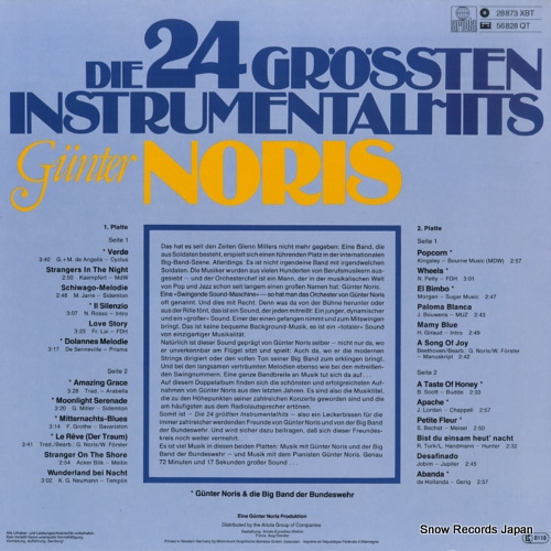 NORIS, GUNTER die 24 grossten instrumentalhits 28873XBT
