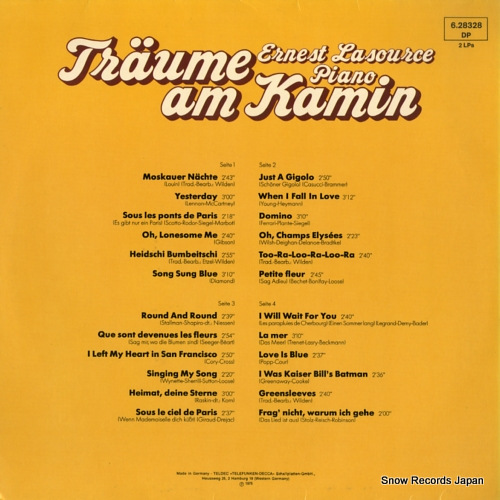 LASOURCE, ERNEST traume am kamin 6.28328