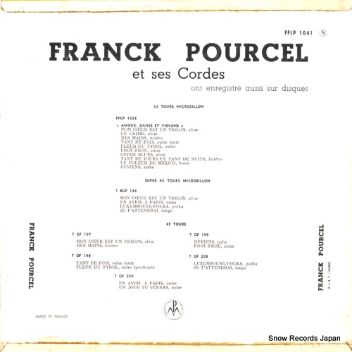 POURCEL, FRANCK amour danse et violons no2 FFLP1041