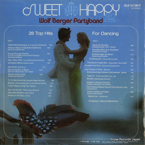 WOLF BERGER PARTYBAND sweet and happy 2 SLE14726-P