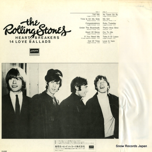 ROLLING STONES, THE heartbreakers 14 love ballads L20P1001