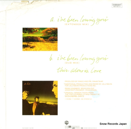 A-HA i've been losing you W8594T