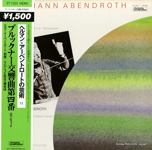 ABENDROTH, HERMANN bruckner; sinfonie nr.4 