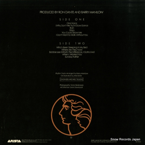 MANILOW, BARRY one voice AL9505