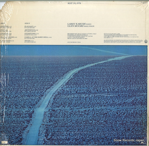 KARUSH, LARRY / GLEN MOORE may 24,1976 ECM-1-1901