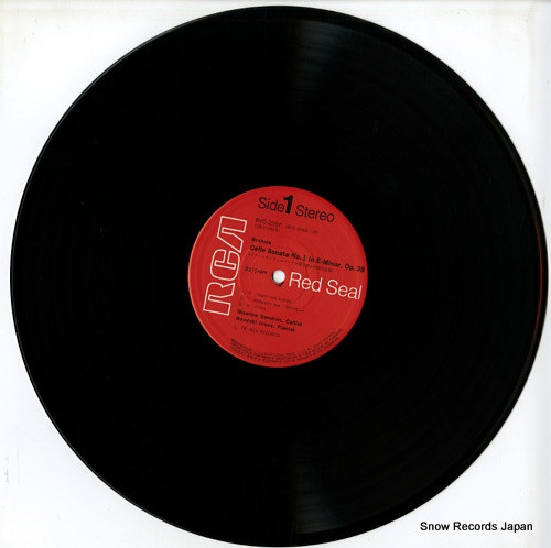 GENDRON, MAURICE brahms; cello sonata no.1 RVC-2059