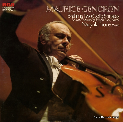 GENDRON, MAURICE brahms; cello sonata no.1 RVC-2059
