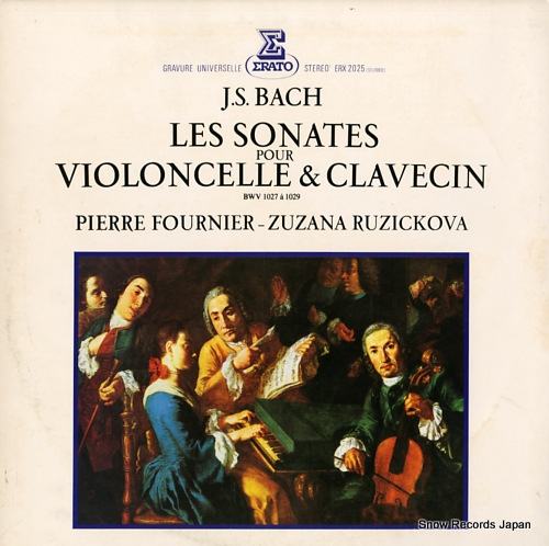 FOURNIER, PIERRE / ZUZANA RUZICKOVA bach; les sonates violoncelle & clavecin ERX-2025