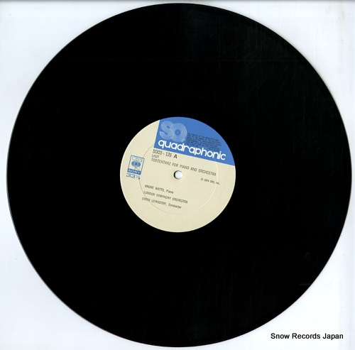 WATTS, ANDRE liszt; todtentanz for piano and orchestra SOCO126