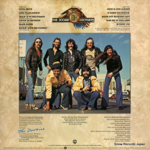DOOBIE BROTHERS, THE best of the doobies BS2978