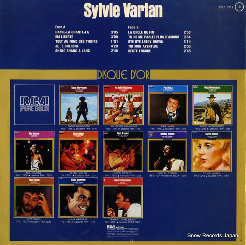 VARTAN, SYLVIE disque d'or FPL17219