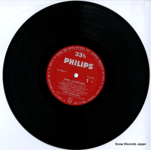 WIENER SANGERKNABEN the vienna boys' choir FL-4515
