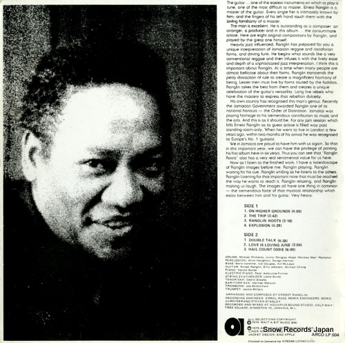 RANGLIN, ERNEST ranglin roots ARCOLP004