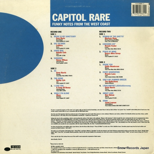 V/A capitol rare / funky notes from the west coast 724382986515
