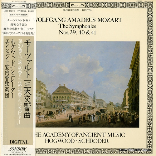 HOGWOOD, CHRISTOPHER mozart; the symphonies nos.39, 40 & 41 L50C1578