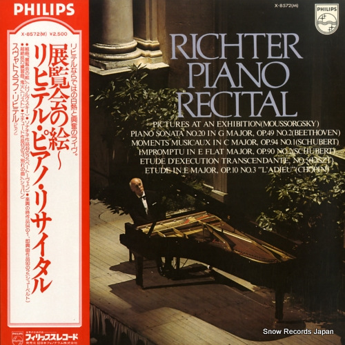 RICHTER, SVIATOSLAV richter piano recital X-8572(M)