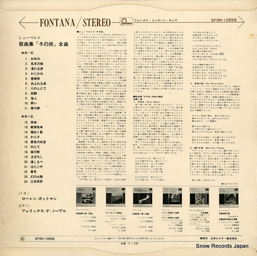 BOGTMAN, LAURENS schubert; winterreise complete SFON-10558