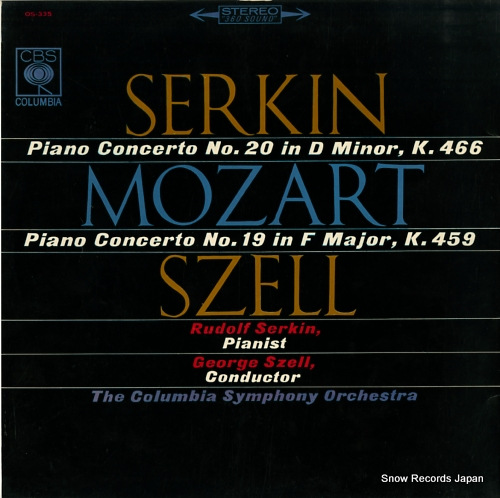 SZELL, GEORGE mozart; piano concerto no.20 / no.19 OS335