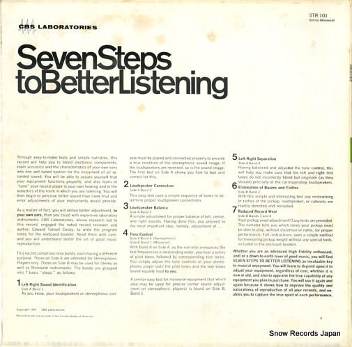 SEVEN STEPS TO BETTER LISTENING seven steps to better listening STR-101