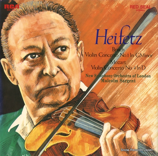 HEIFETZ, JASCHA bruch; violin concerto no.1 in g minor, op.26 SRA-2824
