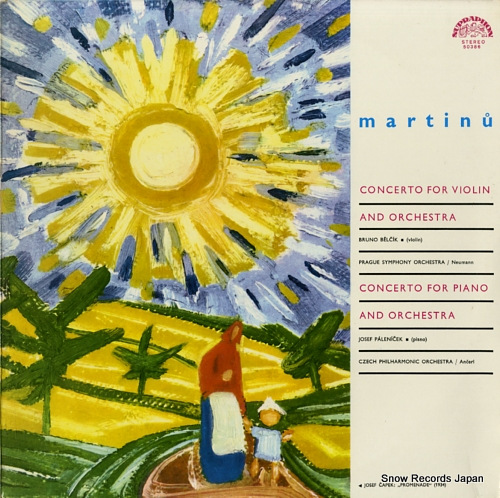 NEUMANN, VACLAV martinu; concert for violin and orchestra 50386