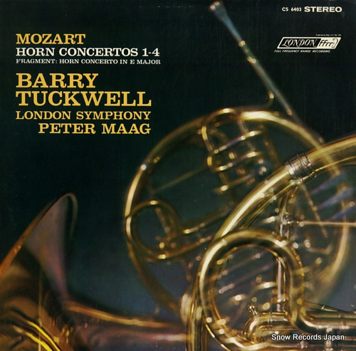 TUCKWELL, BARRY mozart; horn concertos 1-4 CS6403