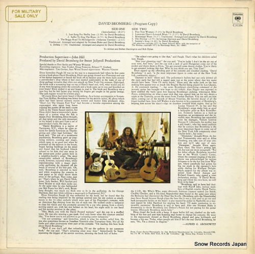 BROMBERG, DAVID david bromberg C31104