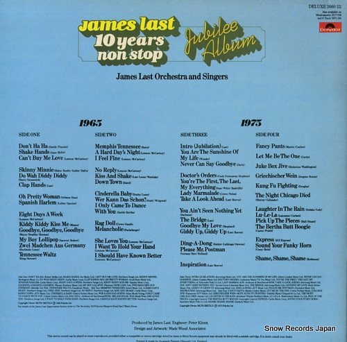 LAST, JAMES ten years non stop jubilee album 2660111