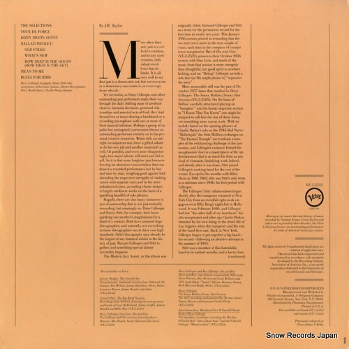 MODERN JAZZ SEXTET, THE dizzy meets sonny VE-1-2533