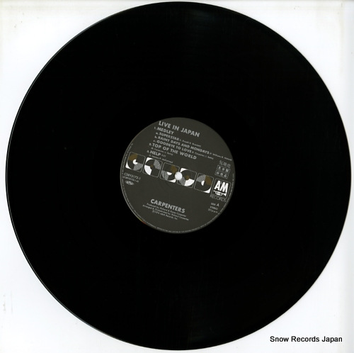CARPENTERS live in japan C38Y3172