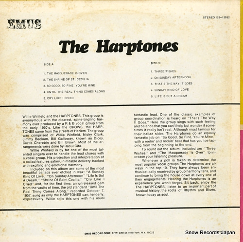 ϡץȡ the harptones ES-12032