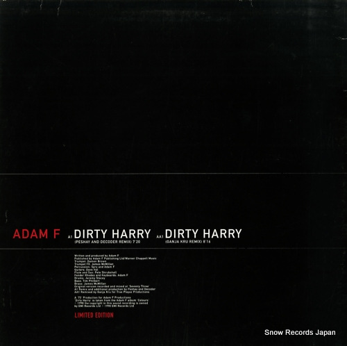 ADAM F dirty harry (the remixes) 12FJDJ004