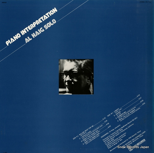 HAIG, AL piano interpretatiom PA-7163