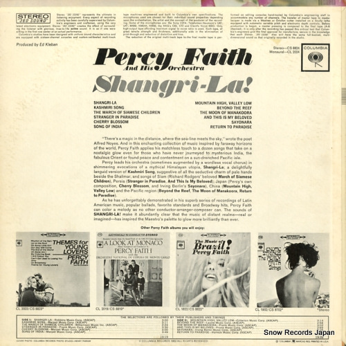 FAITH, PERCY shangri-la ! CS8824