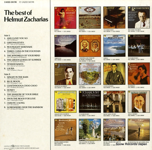 إࡼȡĥϥꥢ the best of helmut zacharias 1A022-58198