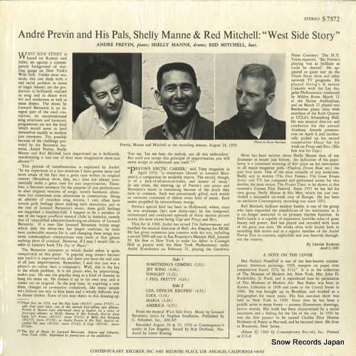 PREVIN, ANDRE west side story S7572