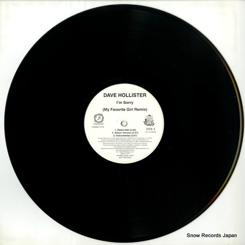 HOLLISTER, DAVE i'm sorry (my favorite girl remix) / my favorite girl DRM8P-5172