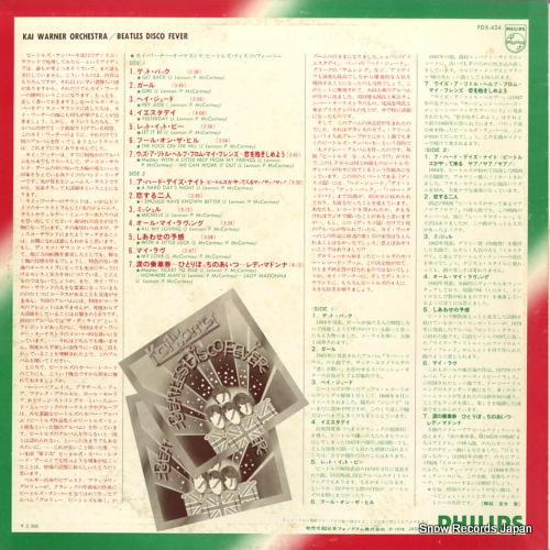 WARNER, KAI beatles disco fever FDX-434
