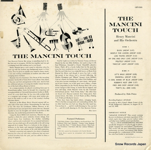 MANCINI, HENRY the mancini touch LSP2101