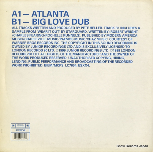 HELLER, PETE atlanta / big love dub ESXX4