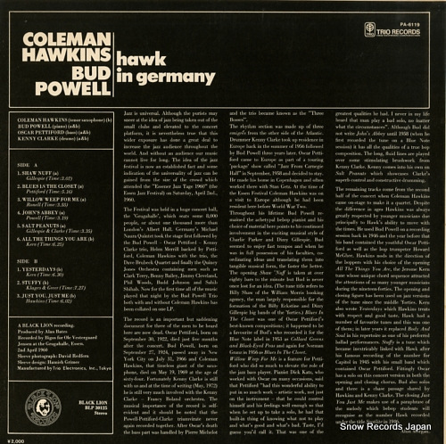 HAWKINS, COLEMAN hawk in germany PA-6119