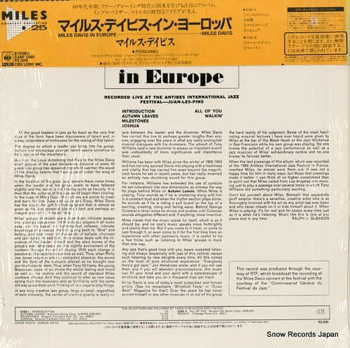 DAVIS, MILES in europe 23AP2561