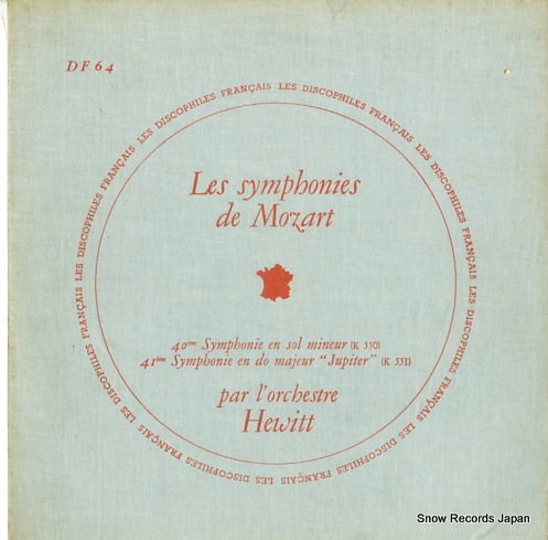 ORCHESTRE HEWITT mozart; 40e symphonie en sol mineur k550 DF64