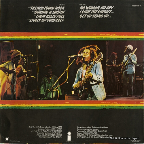 MARLEY, BOB, AND THE WAILERS live! 10.289729.40