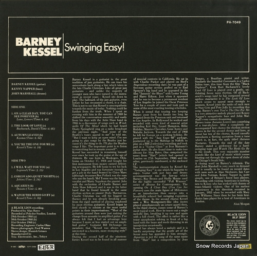 KESSEL, BARNEY swinging easy! PA-7049