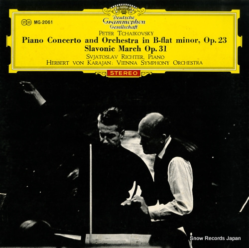 KARAJAN, HERBERT VON tchaikovsky; piano concerto and orchestra no.1 in b- flat minor, op.23 MG-2061