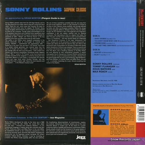 ROLLINS, SONNY saxophone colossus PRLP-7079
