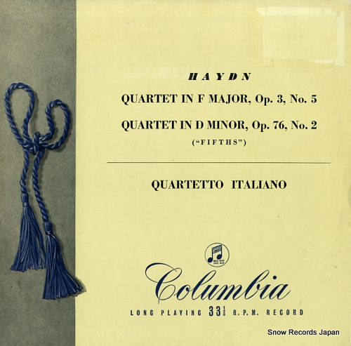 QUARTETTO ITALIANO haydn; quartet no.5, no.2 